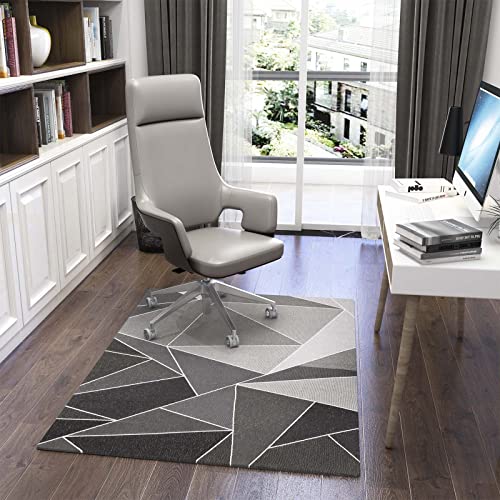 Dikilong Luxuriöse Stuhlmatte für Teppichböden, Bürostuhl, Hartholzböden, 136 x 100 cm, Mehrzweck-Teppichschutz für Zuhause und Büro, rutschfest und geräuscharm, Carrara von Dikilong