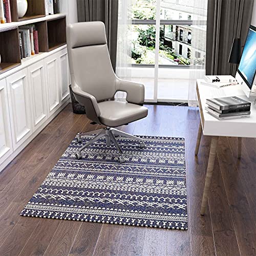 Luxus Bürostuhl Unterlage - Bodenschutzmatte für Teppich- bodenschutzmatte bürostuhl, 120x90cm Stuhlmatte für Home Office, schützt Hartholzbö, Morocco von Dikilong