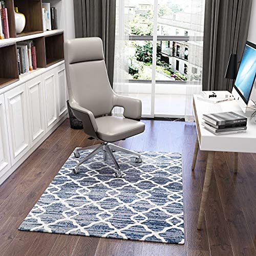 Luxus Bürostuhl Unterlage - Bodenschutzmatte für Teppich- bodenschutzmatte bürostuhl, 120x90cm Stuhlmatte für Home Office, schützt Hartholzbö, Santiago von Dikilong