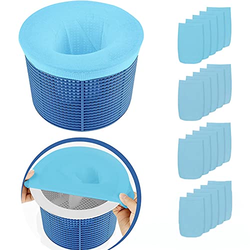 Diko 20 Stück Pool Skimmer Socken, Schwimmbad Skimmer Socken, Skimmer Filter, für Pool Skimmer Korb Schwimmbad Filter Schlacken, Blätter Öl, Pollen, Insekten, Abschaum & mehr von Diko