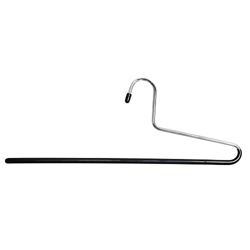 25x Hosenbügel aus Metall mit rutschhemmender Gummibeschichtung Kleiderbügel Garderobenbügel Bügel rutschfest Ladenausstattung (34 cm) von Dila GmbH