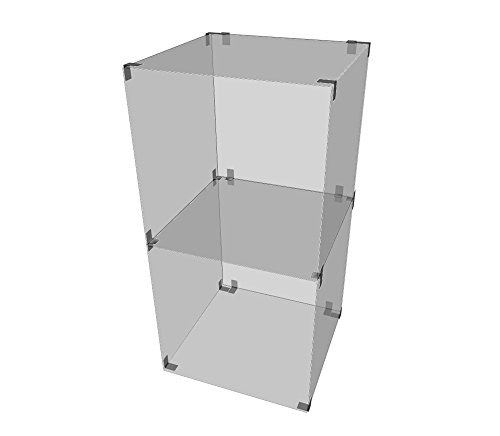 Glassteckvitrine mit Rückwand Sicherheitsglas 30 x 30 cm Verkaufswand Regalsystem Steckvitrine Ladeneinrichtung NEU von Dila GmbH