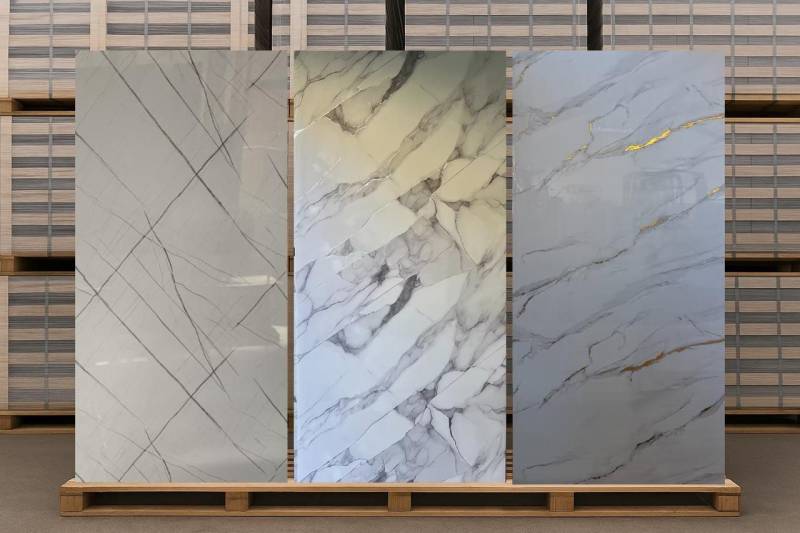 Dilara Home Küchenrückwand PVC Wandverkleidung Marmoroptik Wandpaneel Küchenrückwand 1,22x2,44cm von Dilara Home