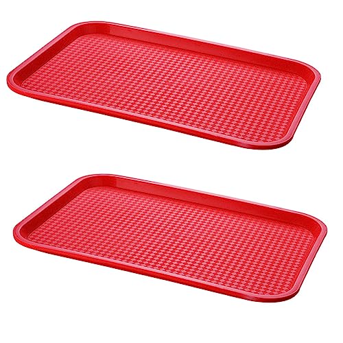 Dilireba 2 stück Wiederverwendbares Serviertablett, Kunststoff Rechteckiges Serviertablett, Rutschfest Mehrzwecktablett, Eckiges Kellnertablett, Kunststoff Tablett, für Küche Esszimmer Café Bäckerei Dilireba 2 stück Wiederverwendbares Serviertablett, Kunststoff Rechteckiges Serviertablett, Rutschfest Mehrzwecktablett, Eckiges Kellnertablett, Kunststoff Tablett, für Küche Esszimmer Café Bäckerei von Dilireba