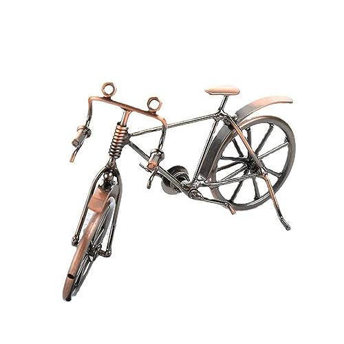 Fahrrad Figuren Deko, Fahrrad Skulptur Miniatur, Metall Fahrrad Model Deko, Eisen Kunst Fahrrad Metall, Fahrrad Modell Metall, Kunst Fahrrad Modell Vintage für Büro, Schreibtisch, Zuhause, Lernen von Dilireba