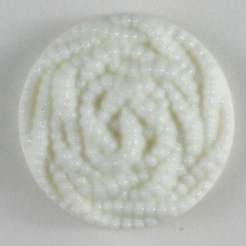 Dill 8 Stück: Modeknopf - Größe: 18mm - Farbe: weiß von Dill Buttons