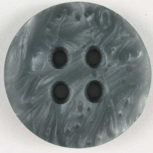 Dill 3 Stück: Kunststoffknopf - Größe: 25mm - Farbe: grau von Dill Buttons