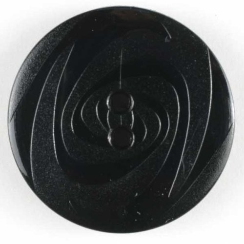 Dill 4 Stück: Modeknopf - Größe: 23mm - Farbe: schwarz von Dill Buttons