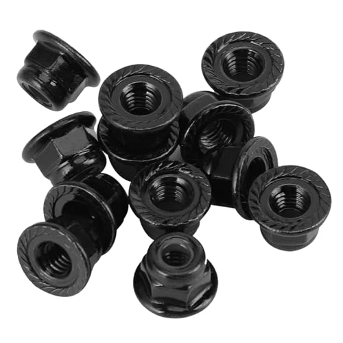 12PCS RC-Reifensicherungsmutter RC-Auto Rutschfeste Mutter RC-Radsicherungsmutter, 4-mm-Metallsicherungsmutter RC-Autosicherungsmutter für Axial SCX10 90046 AXI03007 1/10 von Dilwe