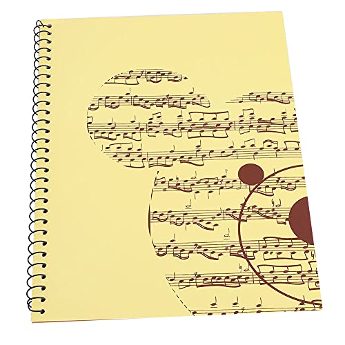 Dilwe Musik Notizbuch, 50 Seiten Musik Themen Briefpapier Notizbuch(Gelber Bär) von Dilwe