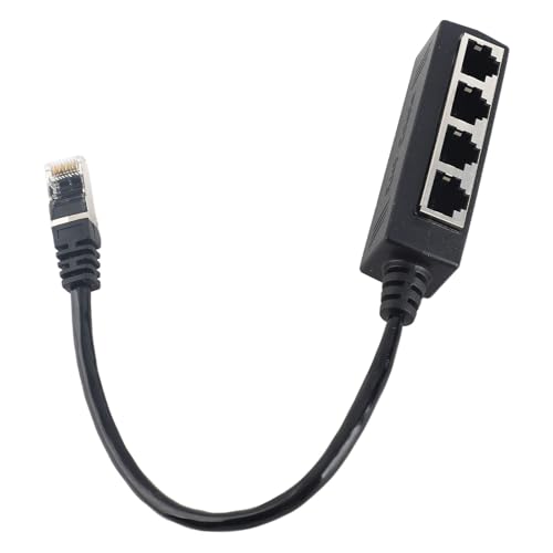 Dilwe Ethernet Splitter 1 Bis 4 RJ45 -Netzwerkkabeladapter Löst die Kabelmanagement -Probleme, die überlegene Signalstabilität mit Goldplattiertem Kern für ADSL Computer TVS Router Ausgibt Dilwe Ethernet Splitter 1 Bis 4 RJ45 -Netzwerkkabeladapter Löst die Kabelmanagement -Probleme, die überlegene Signalstabilität mit Goldplattiertem Kern für ADSL Computer TVS Router Ausgibt von Dilwe