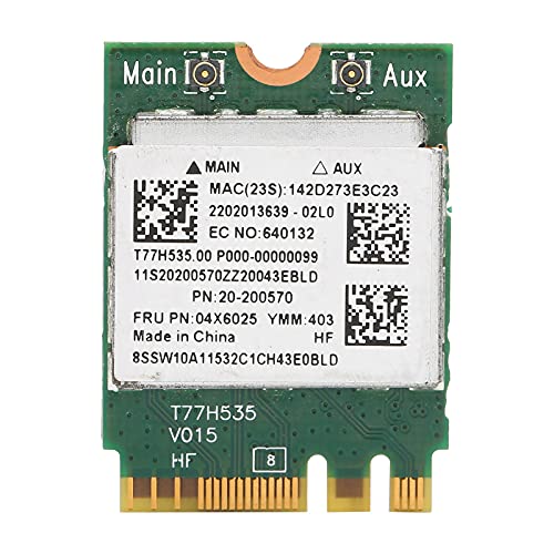 Dilwe NGFF M.2 PCI-E RTL8723BENF RTL8723BE Tragbare WiFi-Netzwerkkarte für Laptops, FRU 04X6025 300M WiFi-Netzwerkadapter für B40-30 N40-70 für 7 8 10 Linux von Dilwe