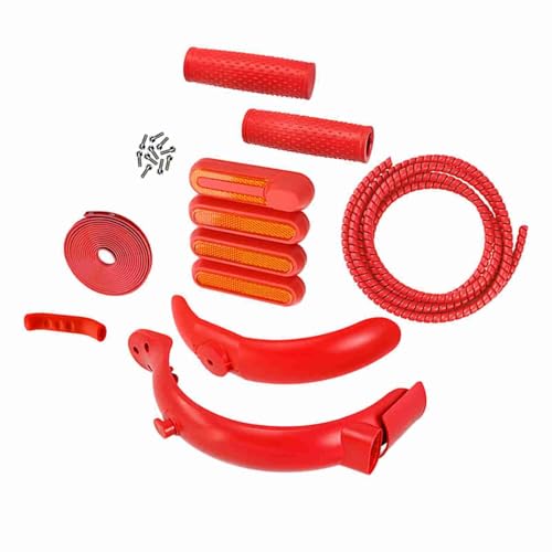 Dilwe Scooter-Mutguard-Kit, Silikonhandbremsabdeckung mit Reflektierenden Aufklebern für M365 Pro Electric Scooter, Seitenabdeckungen, Antikollisionsstreifen, Silikongriffabdeckung, Bremse Verbergen Dilwe Scooter-Mutguard-Kit, Silikonhandbremsabdeckung mit Reflektierenden Aufklebern für M365 Pro Electric Scooter, Seitenabdeckungen, Antikollisionsstreifen, Silikongriffabdeckung, Bremse Verbergen von Dilwe