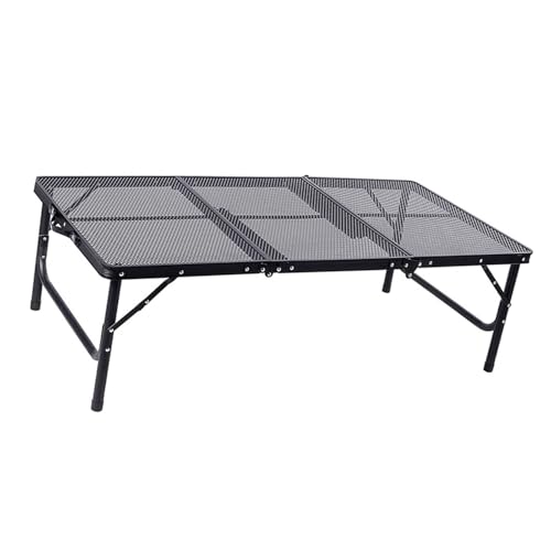Einstellbarer Höhenklapptisch, Tragbarer Aluminiumstrandtisch mit Traggegräber Zum Grillen, Reisen, Camping und Picknicks, Dreiecksunterstützungsdesign (Klapptisch) von Dilwe