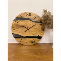 Holz Epoxidharz Uhr, Rechteck Moderne Wanduhr, Coole Designer-Wanduhren, Übergroße Epoxid Kunst Holz Epoxidharz Uhr, Rechteck Moderne Wanduhr, Coole Designer-Wanduhren, Übergroße Epoxid Kunst von DimasHomeDekor
