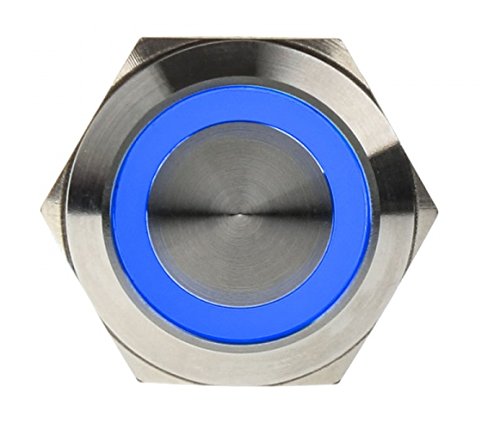 DimasTech PD061 – Computer-Kühlkomponenten (Computergehäuse, Druckknopf, Edelstahl, LED, Blau) von DimasTech