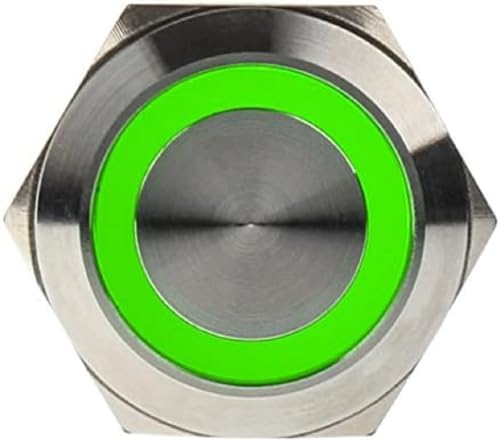 DimasTech PD062 - Computer cooling components (Computer case, Push button, Stainless steel, LED, Green) von DimasTech