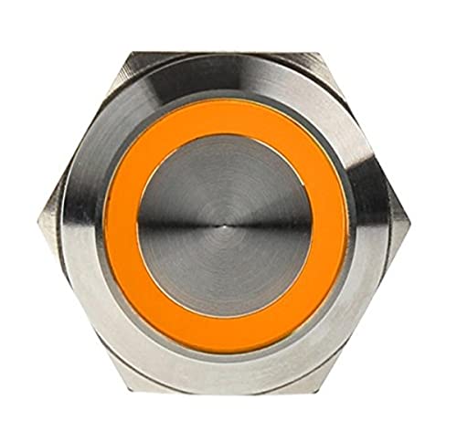 DimasTech PD101 - Computer Cooling Components (Computer case, Push Button, Stainless Steel, LED, Orange) von DimasTech
