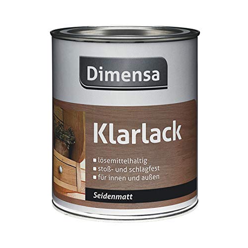 DIMENSA Klarlack | Innen & Außen | seidenmatt | farblos | versch. Größen (0,75 L) von Dimensa