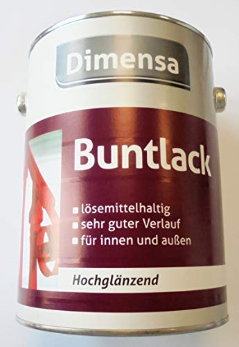 Dimensa 2,5Ltr, Buntlack RAL 5010 Enzianblau, hochglänzend, für innen und außen von Dimensa