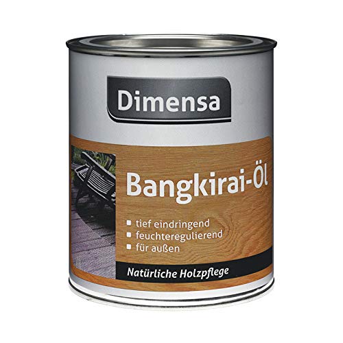 Dimensa Bangkirai-Öl für außen Natürliche Holzpflege Seidenglänzend 0,75 Liter von Dimensa