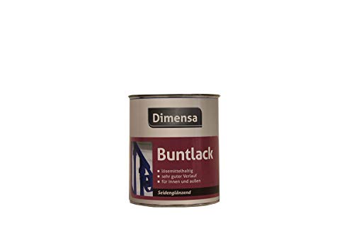 Dimensa Buntlack lösemittelhaltig Seidenglänzend 750 ml Farbwahl, Farbe (RAL):RAL 6002 Laubgrün von Dimensa