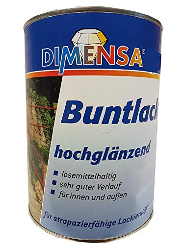 Dimensa Buntlack lösemittelhaltig hochglänzend 750 ml Farbwahl, Farbe (RAL):RAL 1015 Hellelfenbein von Dimensa