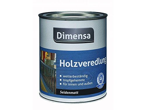 Dimensa Holzveredlung innen&außen Seidenmatt Farbwahl 0,75 L, Farbe:Kiefer von Dimensa