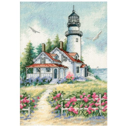 5"X7" Gold Collection Petite Scenic Lighthouse Counted Cross Stitc 65057 von Dimensions