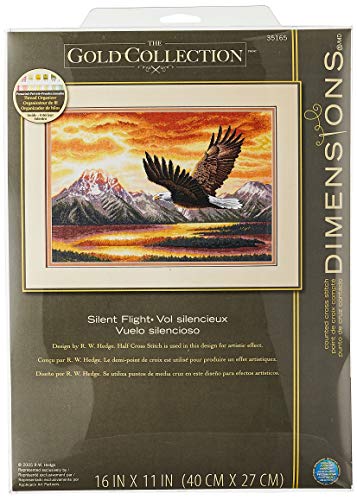 Dimensions Silent Flight, Gold Zählmusterpackung mit Zählmuster, Baumwolle, Mehrfarbig, by The Yard Dimensions Silent Flight, Gold Zählmusterpackung mit Zählmuster, Baumwolle, Mehrfarbig, by The Yard von Dimensions