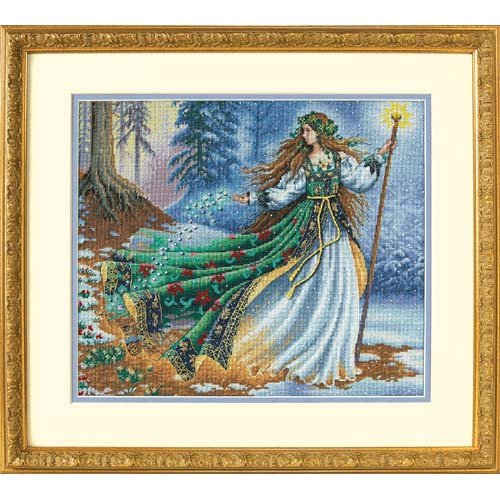 Dimensions D35173 Kreuzstich-Set, Motiv: Waldland-Enchantresse, 36 x 30 cm von Dimensions