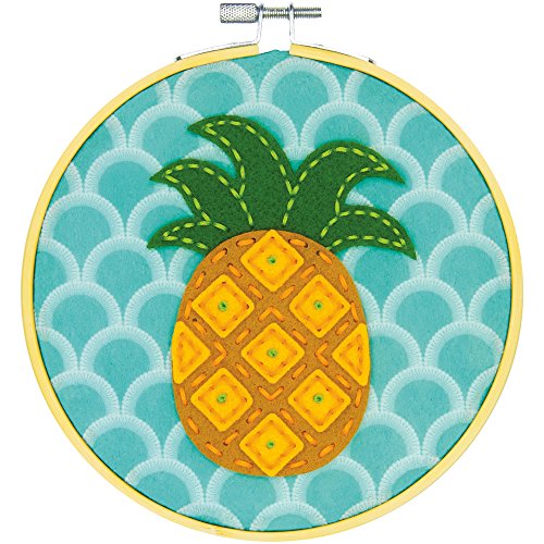 Dimensions Needlecrafts Maße Näharbeiten Ananas, Lernen EIN Handwerk-Applikation aus Filz, 15,2 cm, verschieden, One Size von Dimensions