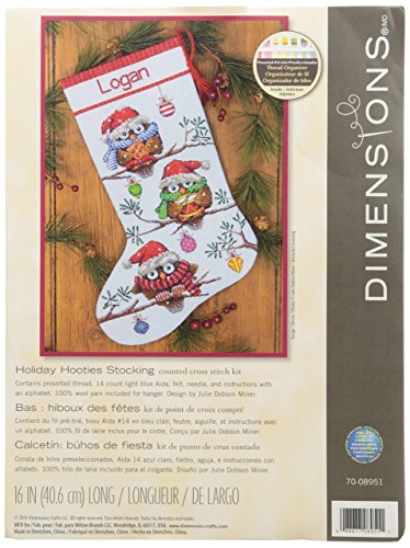 Dimensions X Kit Holiday Hooties Strumpf Counted Cross Stitch: Stocking, Baumwolle, 41cm Dimensions X Kit Holiday Hooties Strumpf Counted Cross Stitch: Stocking, Baumwolle, 41cm von Dimensions