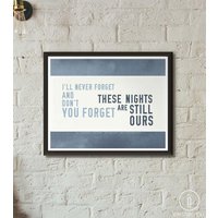 Gaslight Anthem Ghettoblaster Und Wörterbücher Lyric Print - Typografie Poster von DimestoreSaintDesign