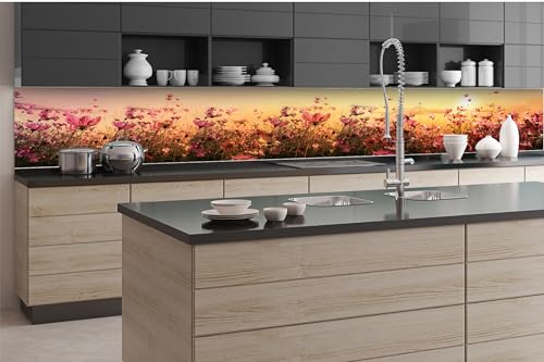 Dimex Küchenrückwand Folie Selbstklebend Blumenfeld 350 x 60 cm | Klebefolie - Dekofolie - Spritzschutz für Küche | Made in EU von Dimex