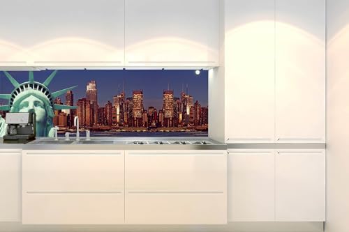 Dimex Küchenrückwand Folie Selbstklebend Freiheitsstatue 180 x 60 cm | Klebefolie - Dekofolie - Spritzschutz für Küche | Made in EU von Dimex