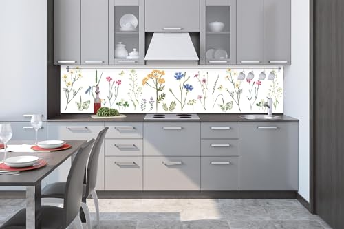 Dimex Küchenrückwand Folie Selbstklebend HANDGEZEICHNETES Set 260 x 60 cm | Klebefolie - Dekofolie - Spritzschutz für Küche | Made in EU von Dimex