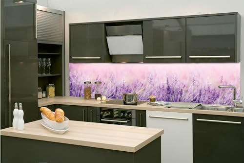 DIMEX Küchenrückwand Folie Selbstklebend Lavendel 260 x 60 cm | Klebefolie - Dekofolie - Spritzschutz für Küche | Made in EU von DIMEX
