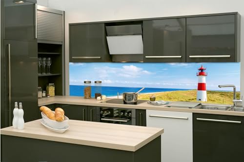 Dimex Küchenrückwand Folie Selbstklebend Leuchtturm 260 x 60 cm | Klebefolie - Dekofolie - Spritzschutz für Küche | Made in EU von Dimex