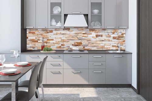 Dimex Küchenrückwand Folie Selbstklebend NATURSTEINMAUER 260 x 60 cm | Klebefolie - Dekofolie - Spritzschutz für Küche | Made in EU Dimex Küchenrückwand Folie Selbstklebend NATURSTEINMAUER 260 x 60 cm | Klebefolie - Dekofolie - Spritzschutz für Küche | Made in EU von Dimex