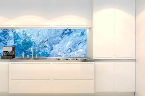 DIMEX Küchenrückwand Folie Selbstklebend OZEANSTURM-Effekt 180 x 60 cm | Klebefolie - Dekofolie - Spritzschutz für Küche | Made in EU von DIMEX