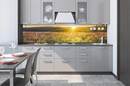 Dimex Küchenrückwand Folie Selbstklebend Sonnenuntergang ÜBER DEM Feld 260 x 60 cm | Klebefolie - Dekofolie - Spritzschutz für Küche | Made in EU von Dimex