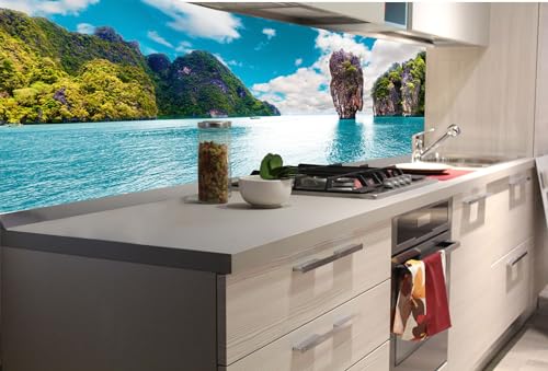 Dimex Küchenrückwand Folie Selbstklebend Thailand-Insel 180 x 60 cm | Klebefolie - Dekofolie - Spritzschutz für Küche | Made in EU von Dimex