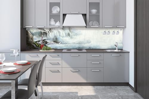 Küchenrückwand Folie Selbstklebend Wasserfall UND BÄUME 260 x 60 cm | Klebefolie - Dekofolie - Spritzschutz für Küche | Made in EU Küchenrückwand Folie Selbstklebend Wasserfall UND BÄUME 260 x 60 cm | Klebefolie - Dekofolie - Spritzschutz für Küche | Made in EU von Dimex