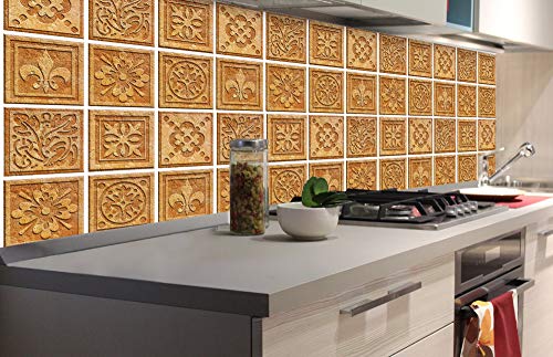 DIMEX Küchenrückwand Folie selbstklebend GRANITFLIESEN | Klebefolie - Dekofolie - Spritzschutz für Küche | Made in EU - 180 cm x 60 cm von DIMEX