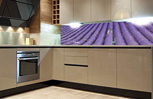 Küchenrückwand Folie selbstklebend LAVENDELFELD | Klebefolie - Dekofolie - Spritzschutz für Küche | Made in EU - 180 cm x 60 cm von DIMEX