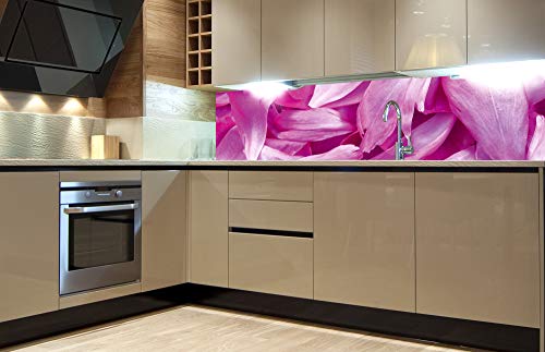 DIMEX Küchenrückwand Folie selbstklebend LILA BLÜTENBLÄTTER | Klebefolie - Dekofolie - Spritzschutz für Küche | Made in EU - 180 cm x 60 cm von DIMEX