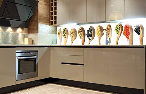 DIMEX Küchenrückwand Folie selbstklebend LÖFFEL | Klebefolie - Dekofolie - Spritzschutz für Küche | Made in EU - 180 cm x 60 cm von DIMEX