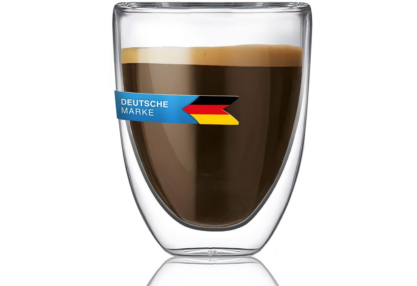 Dimono Espressoglas Doppelwandiges Trinkglas 80 ml, Borosilikatglas, Espressotasse Dimono Espressoglas Doppelwandiges Trinkglas 80 ml, Borosilikatglas, Espressotasse von Dimono