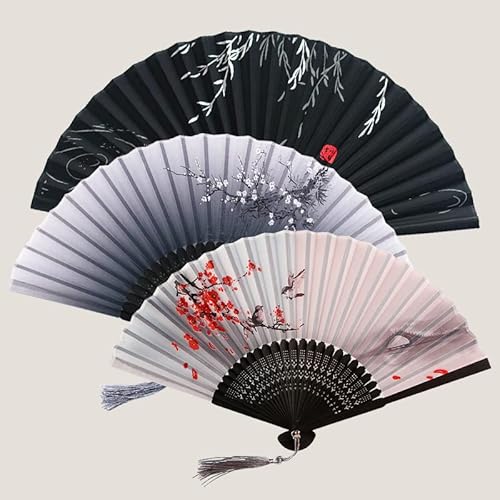 Dimoxii 3STK Faltfächer Handfächer Taschenfächer als Tanzrequisiten, Fotografie, Wand Dekoration Gastgeschenk für Sommer Party oder Hochzeit Dimoxii 3STK Faltfächer Handfächer Taschenfächer als Tanzrequisiten, Fotografie, Wand Dekoration Gastgeschenk für Sommer Party oder Hochzeit von Dimoxii